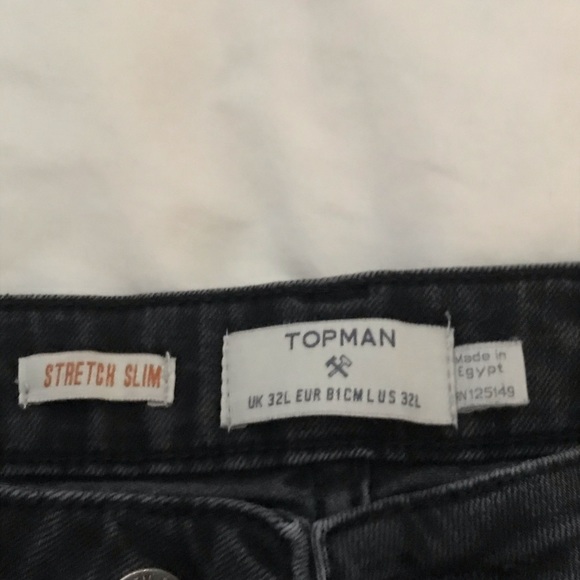 Topman Stretch Slim Black Jeans - Picture 4 of 4